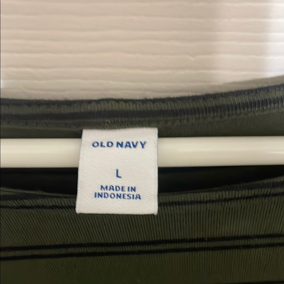 Old Navy striped Green and navy blue midi Dress - Picture 2 of 4